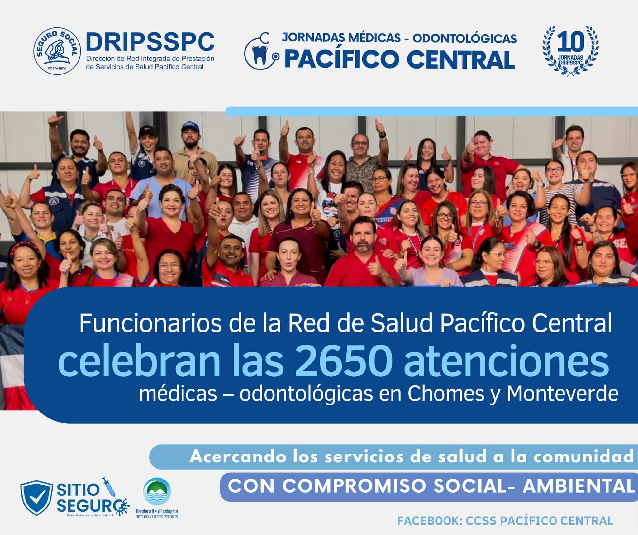 Funcionarios De La Red De Salud Pacífico Central Celebran Las 2650 ...